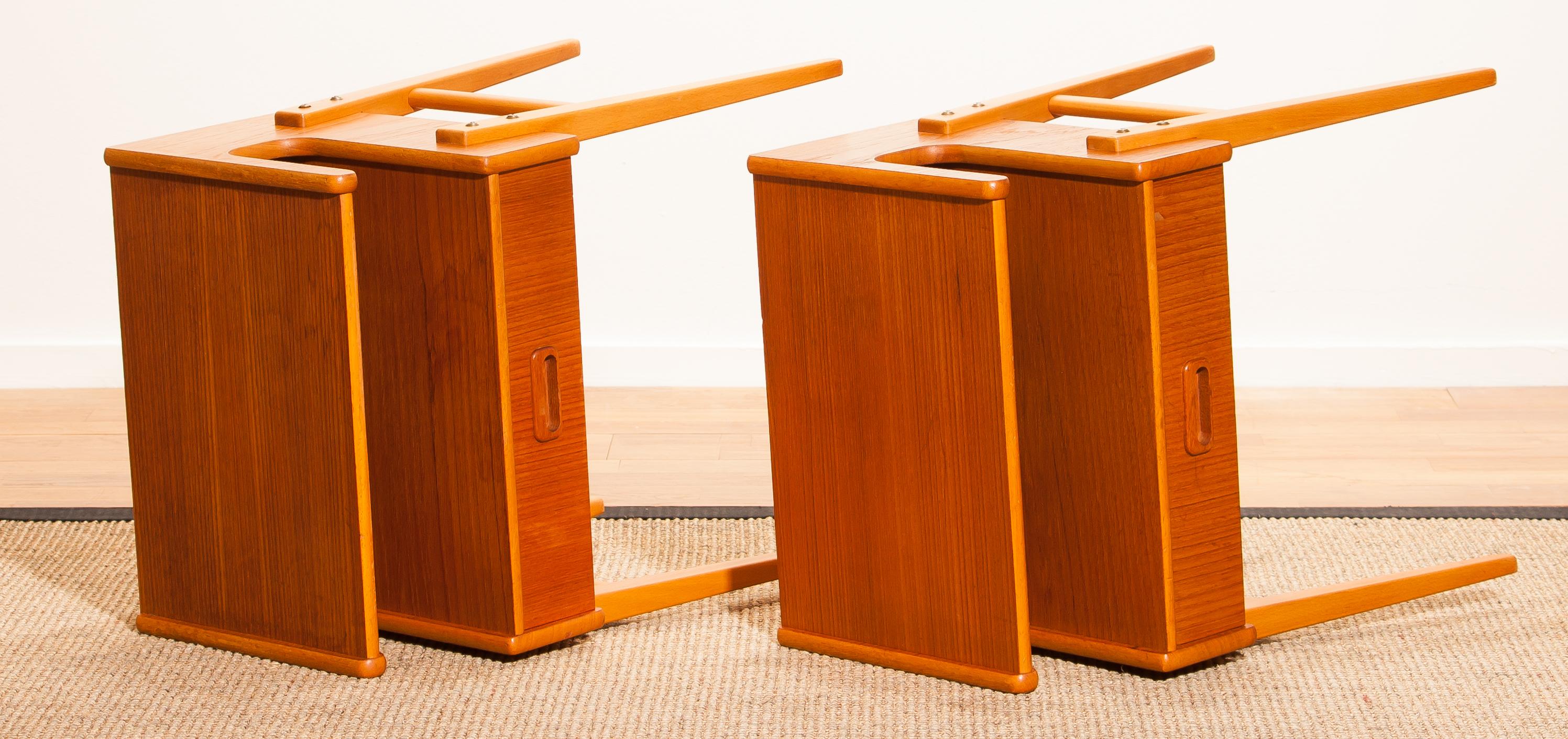 1960s Teak Pair of 'Model C' Bedside Tables 6