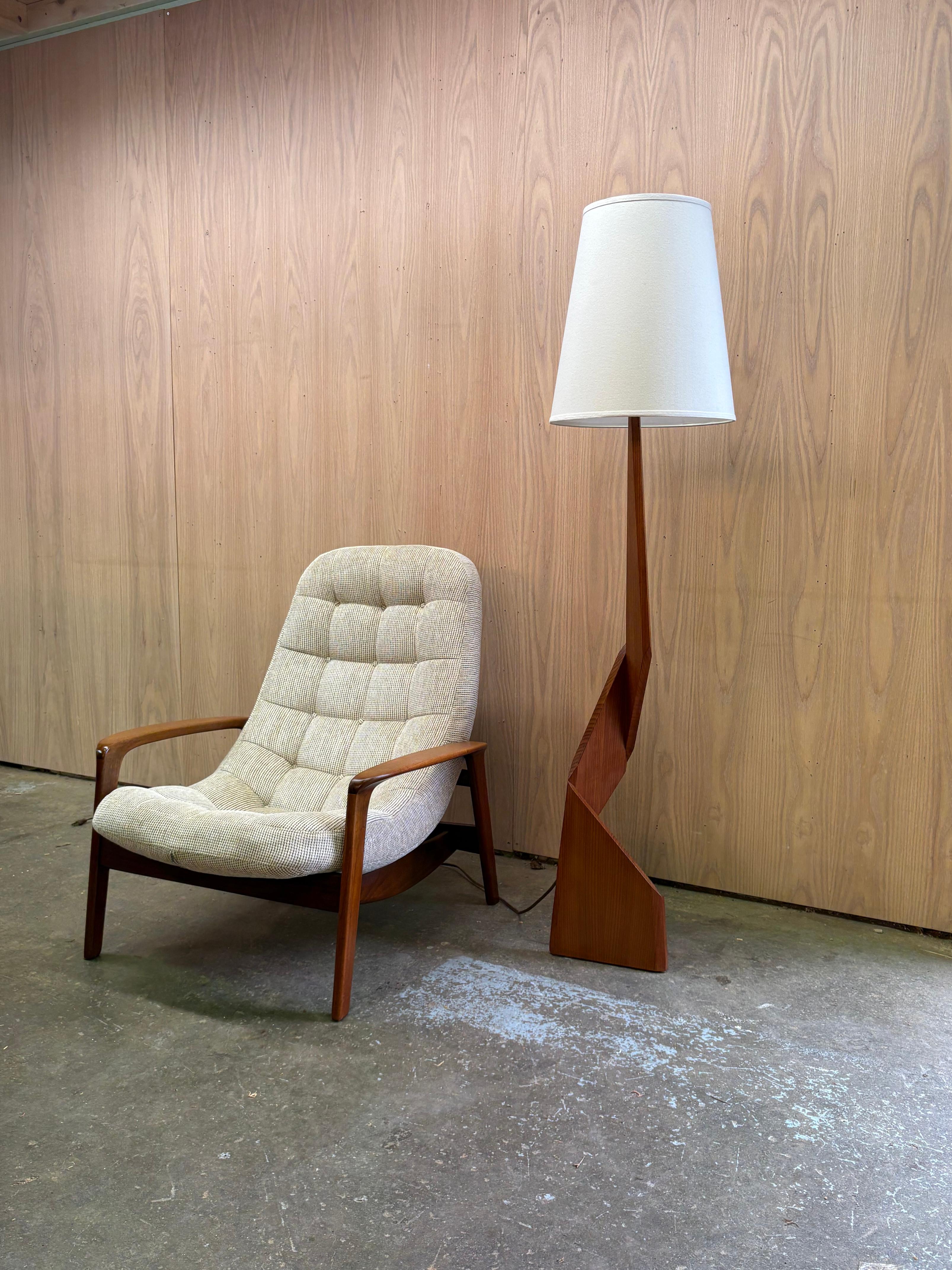 1960s Teak R Huber Scoop Lounge Stuhl im Angebot 2