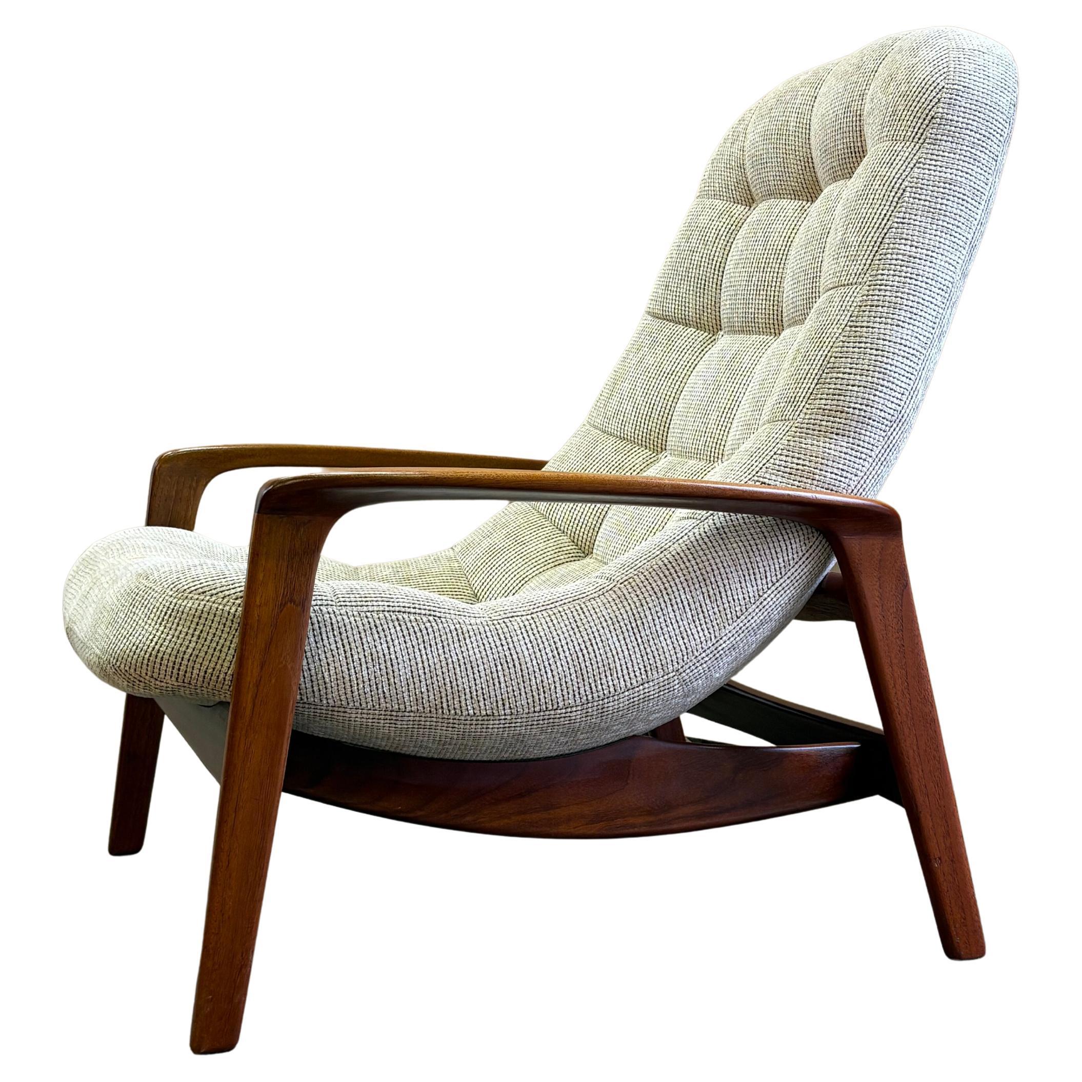 1960s Teak R Huber Scoop Lounge Chair