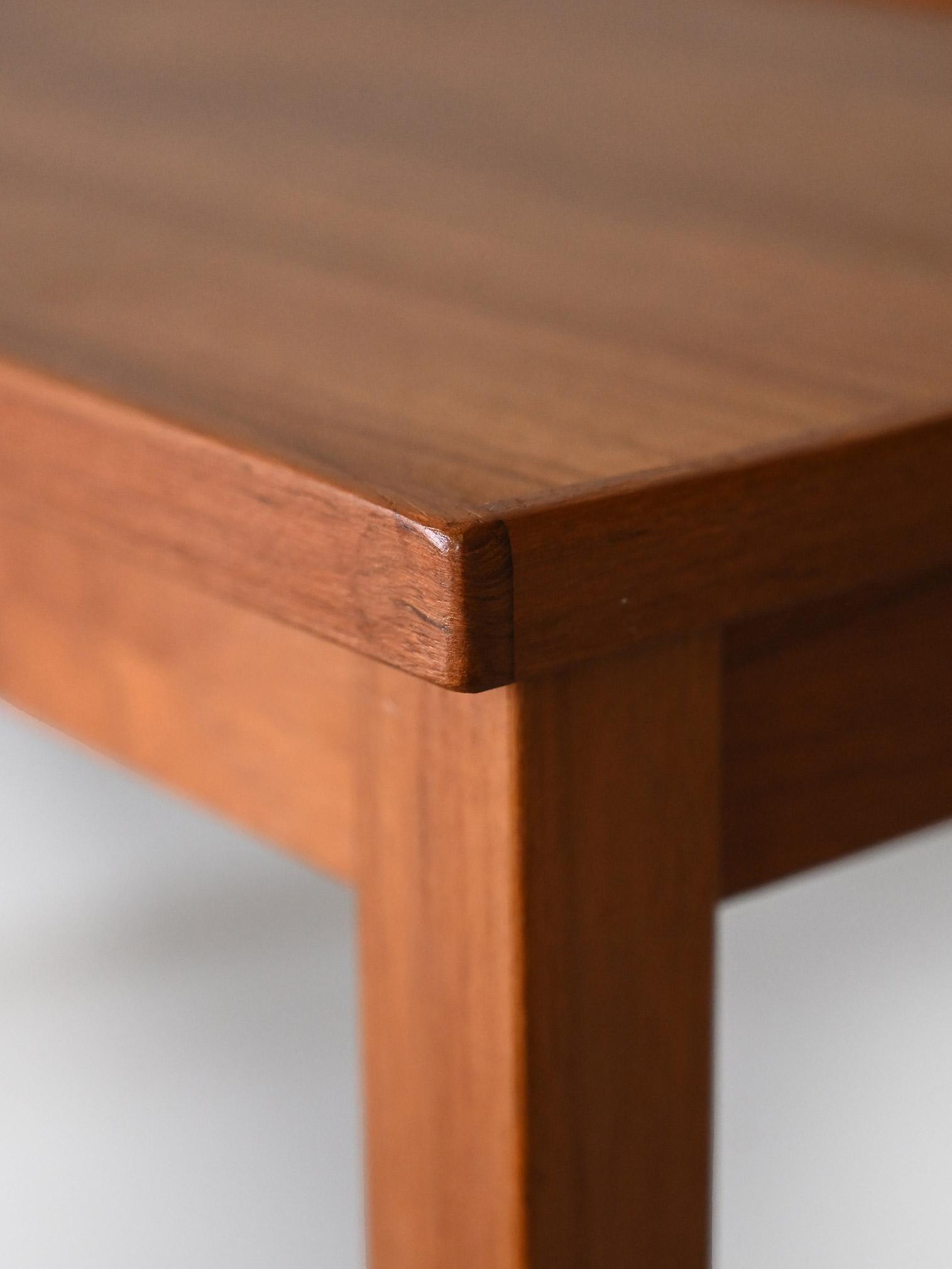 Teak 1960s teak rectangular coffee table For Sale