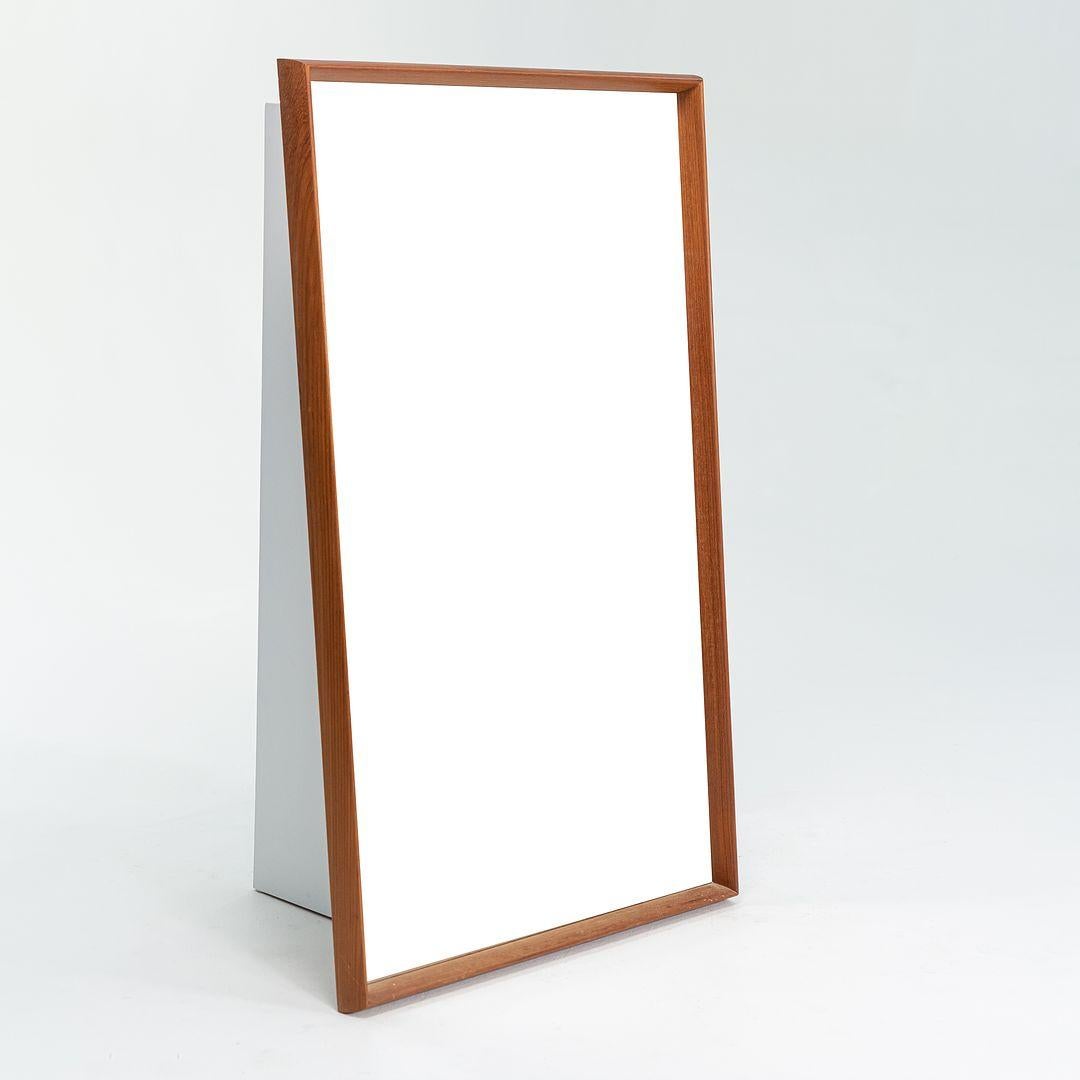 Danish 1960s Teak Rectangular Wall Mirror by Pedersen & Hansen for Viby J. For Sale