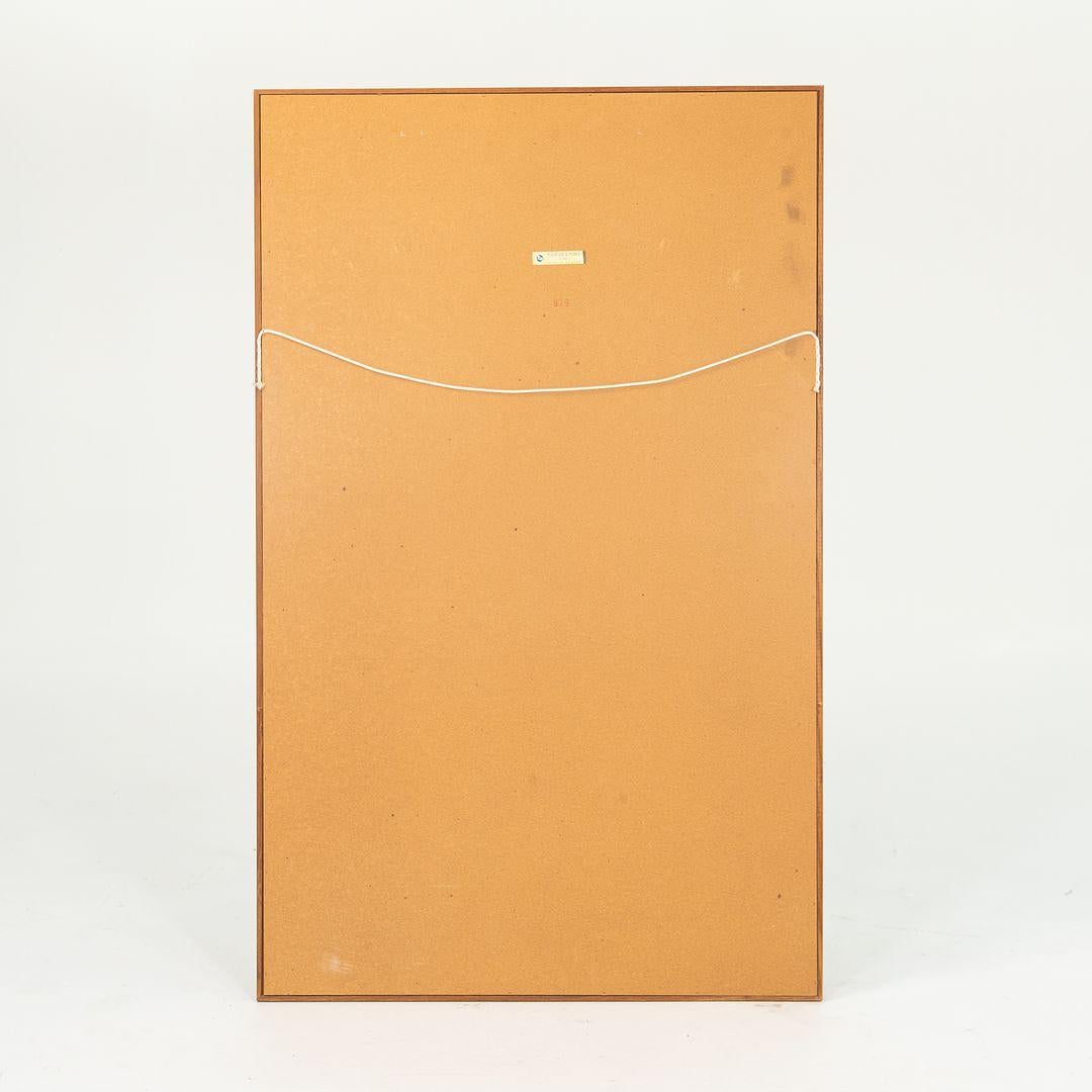 Mid-20th Century 1960s Teak Rectangular Wall Mirror by Pedersen & Hansen for Viby J. For Sale