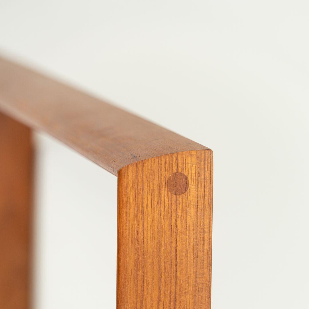 1960s Teak Rectangular Wall Mirror by Pedersen & Hansen for Viby J. For Sale 1
