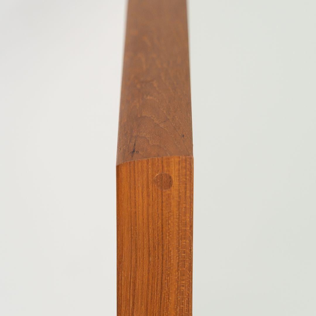 1960s Teak Rectangular Wall Mirror by Pedersen & Hansen for Viby J. For Sale 2