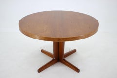 1960s Teak Round Extendable Dining Table, Denmark