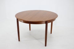 1960s Teak Round Extendable Dining Table, Denmark