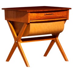 1960s, Teak Sewing, Side Table from Sweden