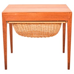 1960's Teak Sewing Table by Severin Hansen for Haslev