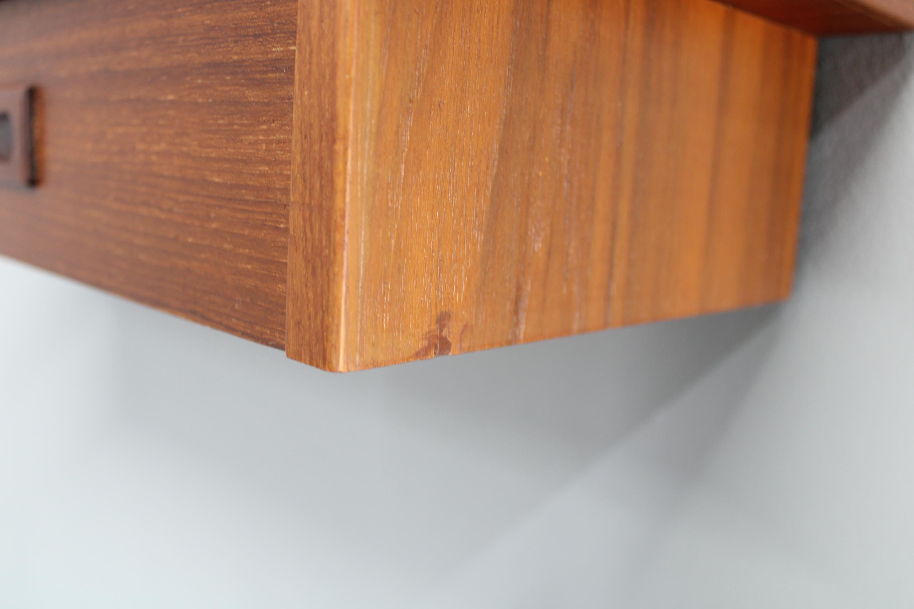 1960s Teak Shelf with Drawer, Denmark For Sale 1