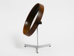 1960s Teak Table Mirror by Luxus Vittsjö Sweden Uno & Östen Kristiansso