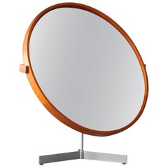 Vintage 1960s Teak Table Mirror of Luxusvittsjö Sweden Uno & Östen Kristiansson