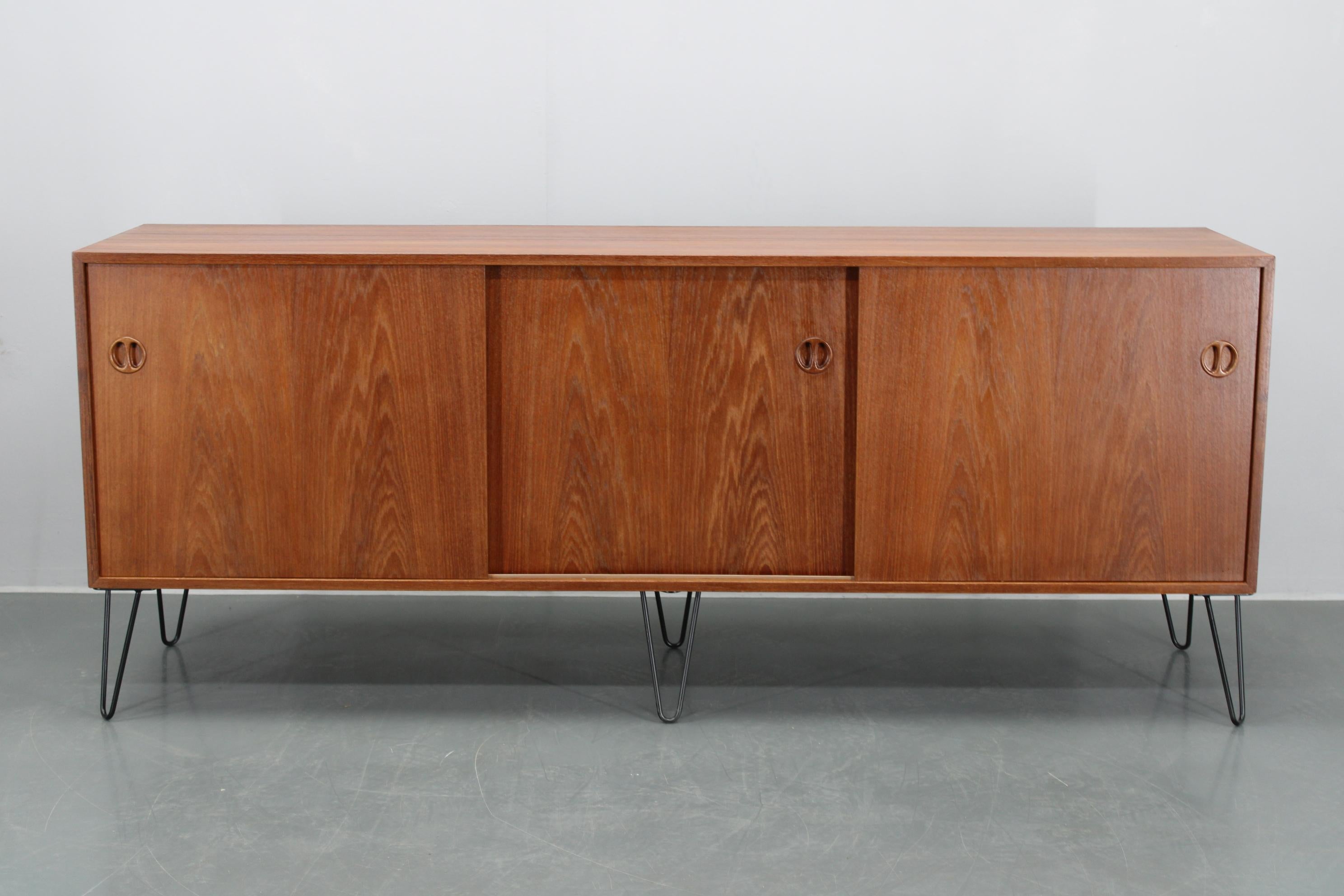 Credenza in teak riciclata del 1960 in vendita 12