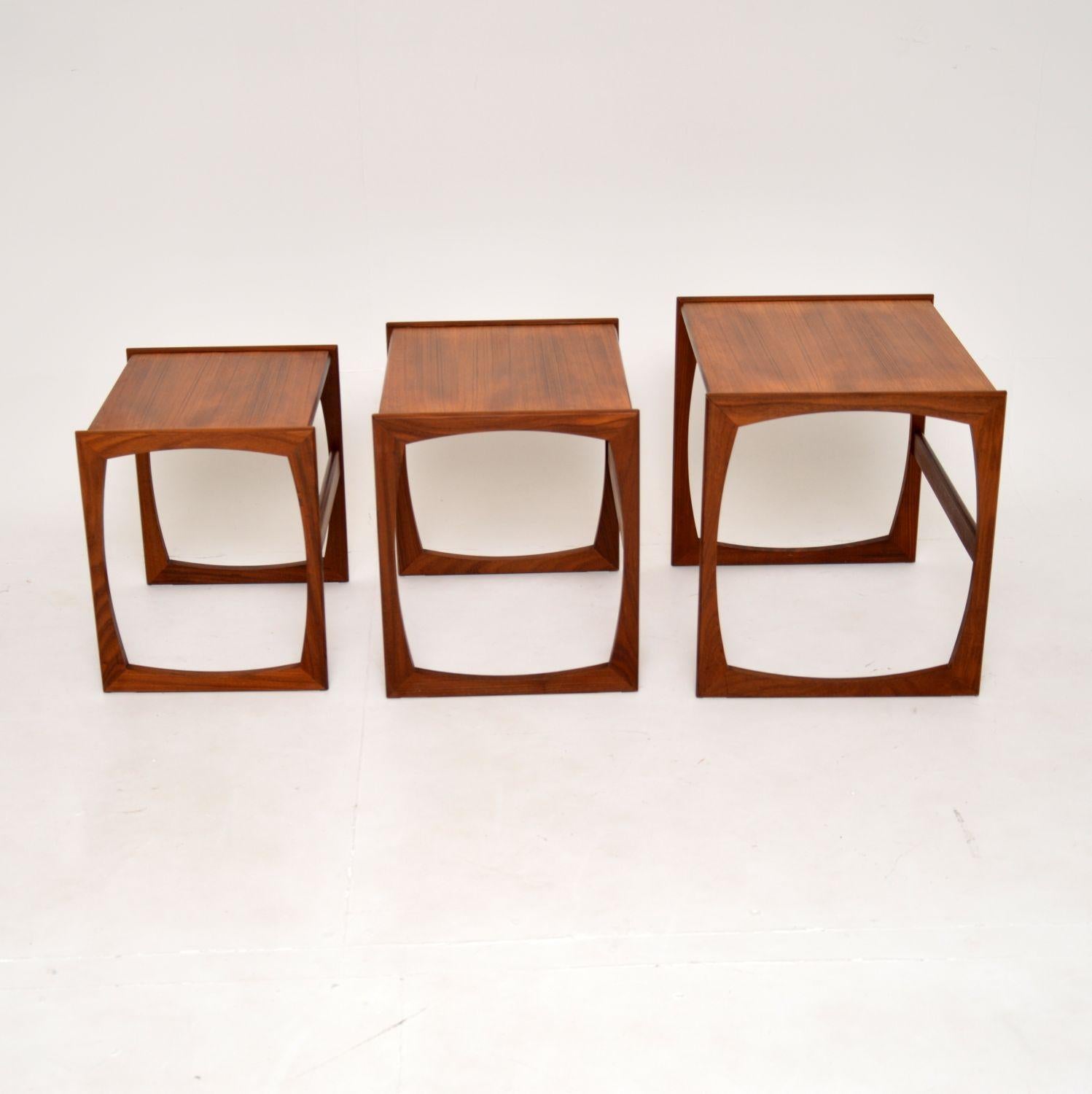 1960's Teak Vintage Quadrille Nest of Tables by G Plan In Good Condition In London, GB