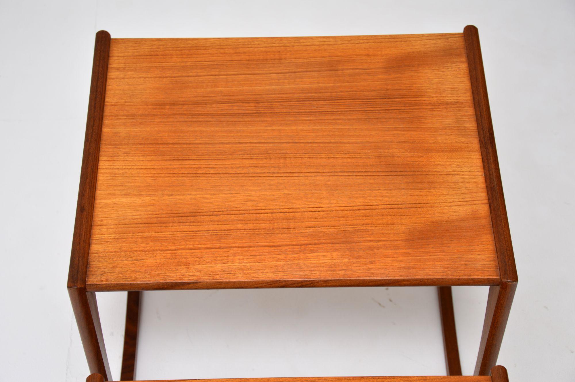 20th Century 1960's Teak Vintage Quadrille Nest of Tables by G Plan