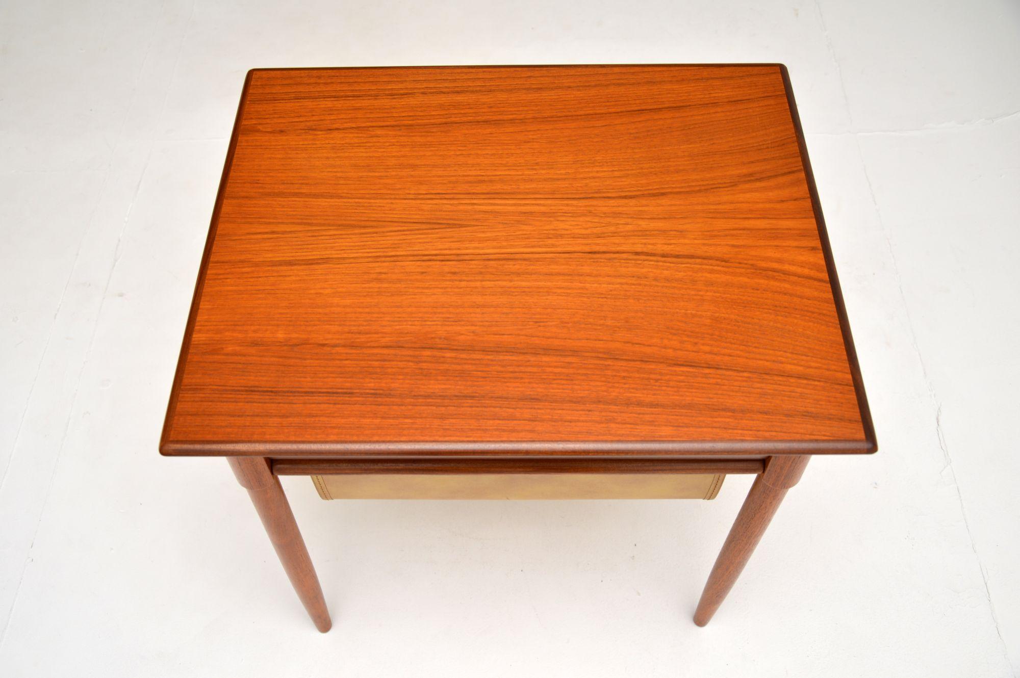 Mid-Century Modern 1960's Teak Vintage Side Table by Karl Edvard Korseth For Sale