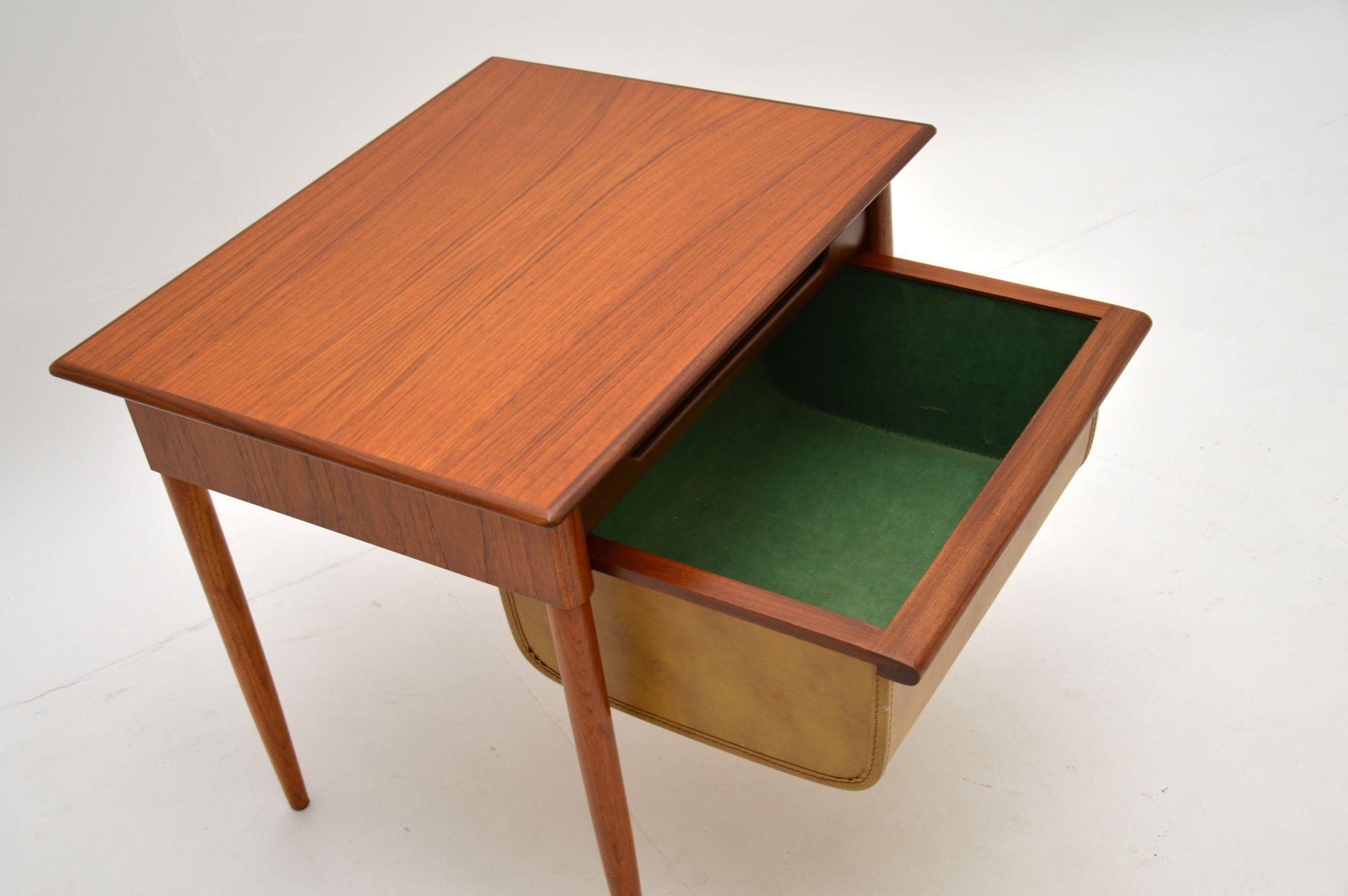 1960's Teak Vintage Side Table by Karl Edvard Korseth In Good Condition For Sale In London, GB