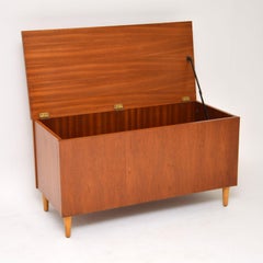 1960s Teak Vintage Storage Box / Ottoman / Blanket Chest