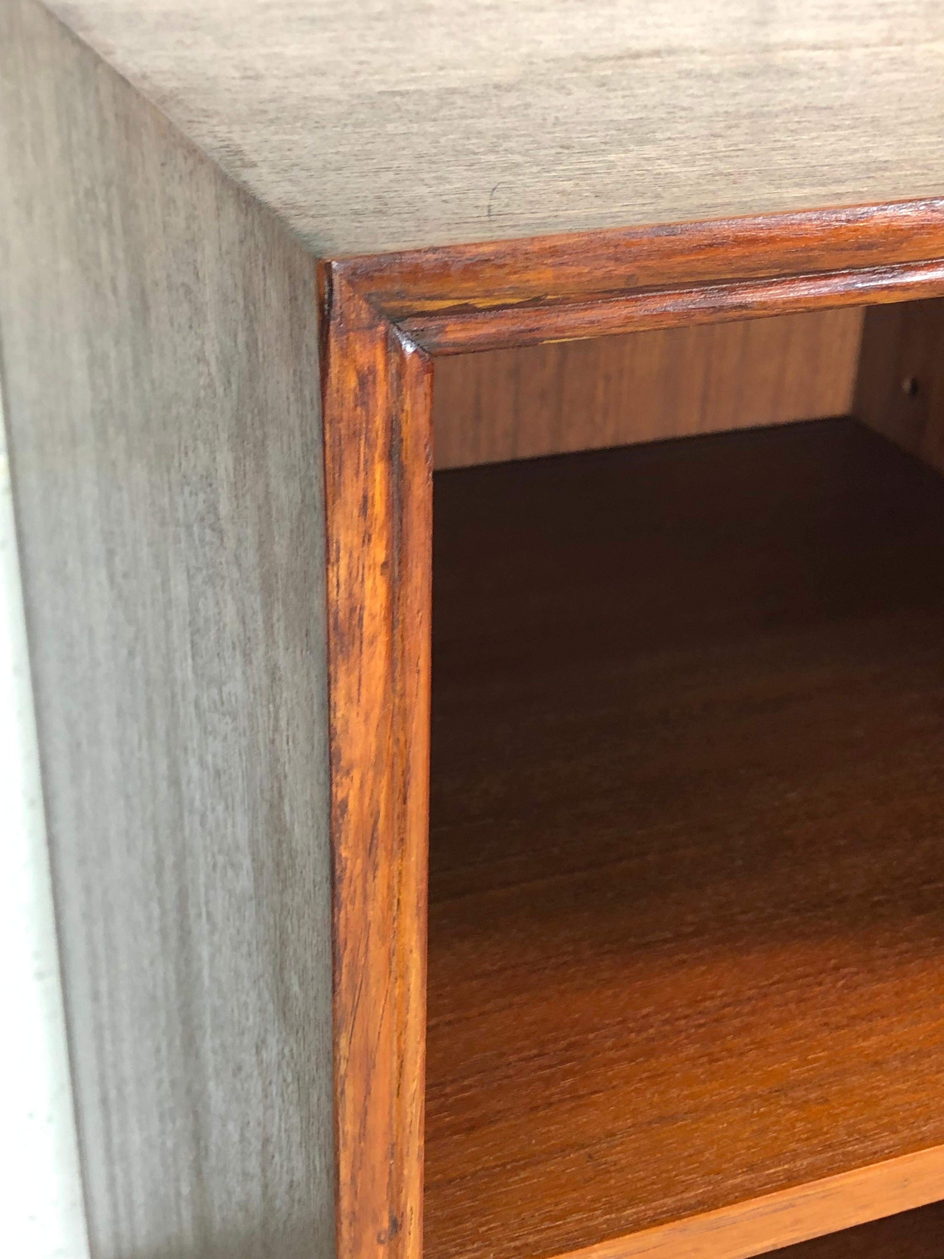 20th Century 1960s Teak Wood Adjustable Shelf Bookcase