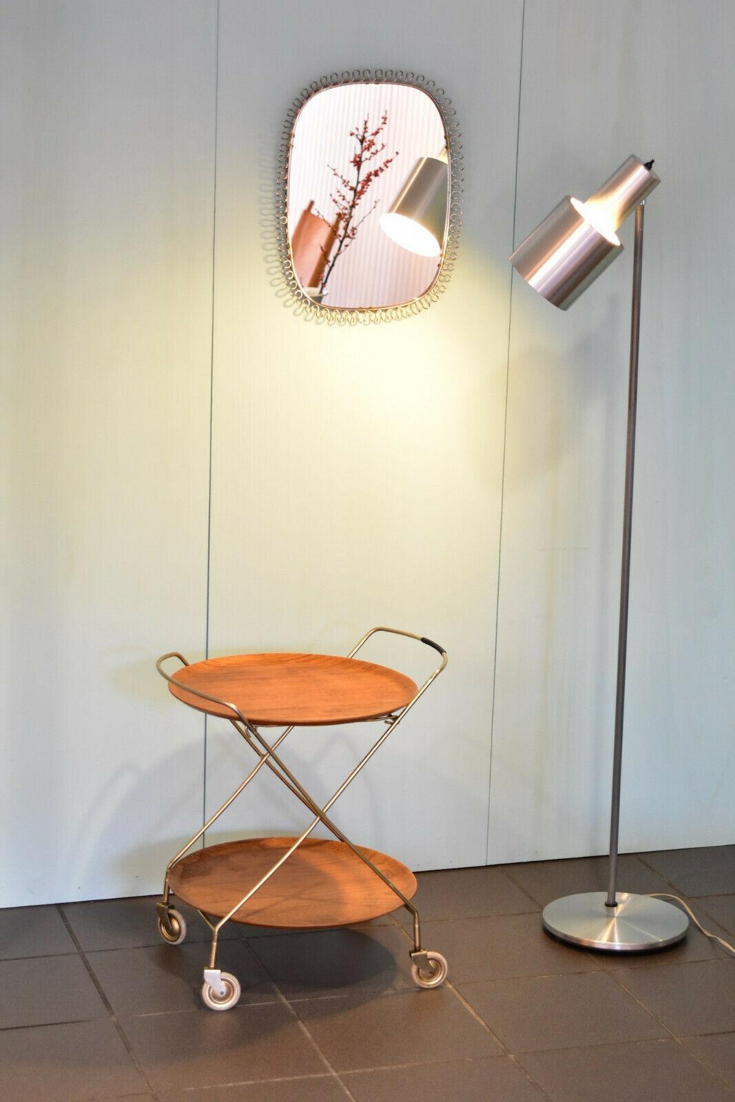Mid-20th Century 1960s Teak Wood J.H Fabriken Serving Trolley / Tray Sävsjö Made in Sweden