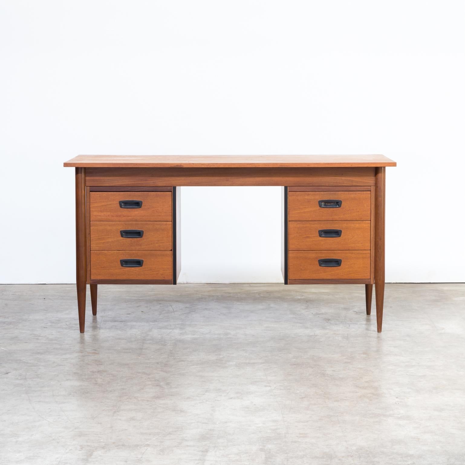 1960s Teak writing desk. Good condition, consistent with age and use.