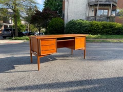1960s Teak Wood Executive Desk by Arne Vodder for H.P. Hansen