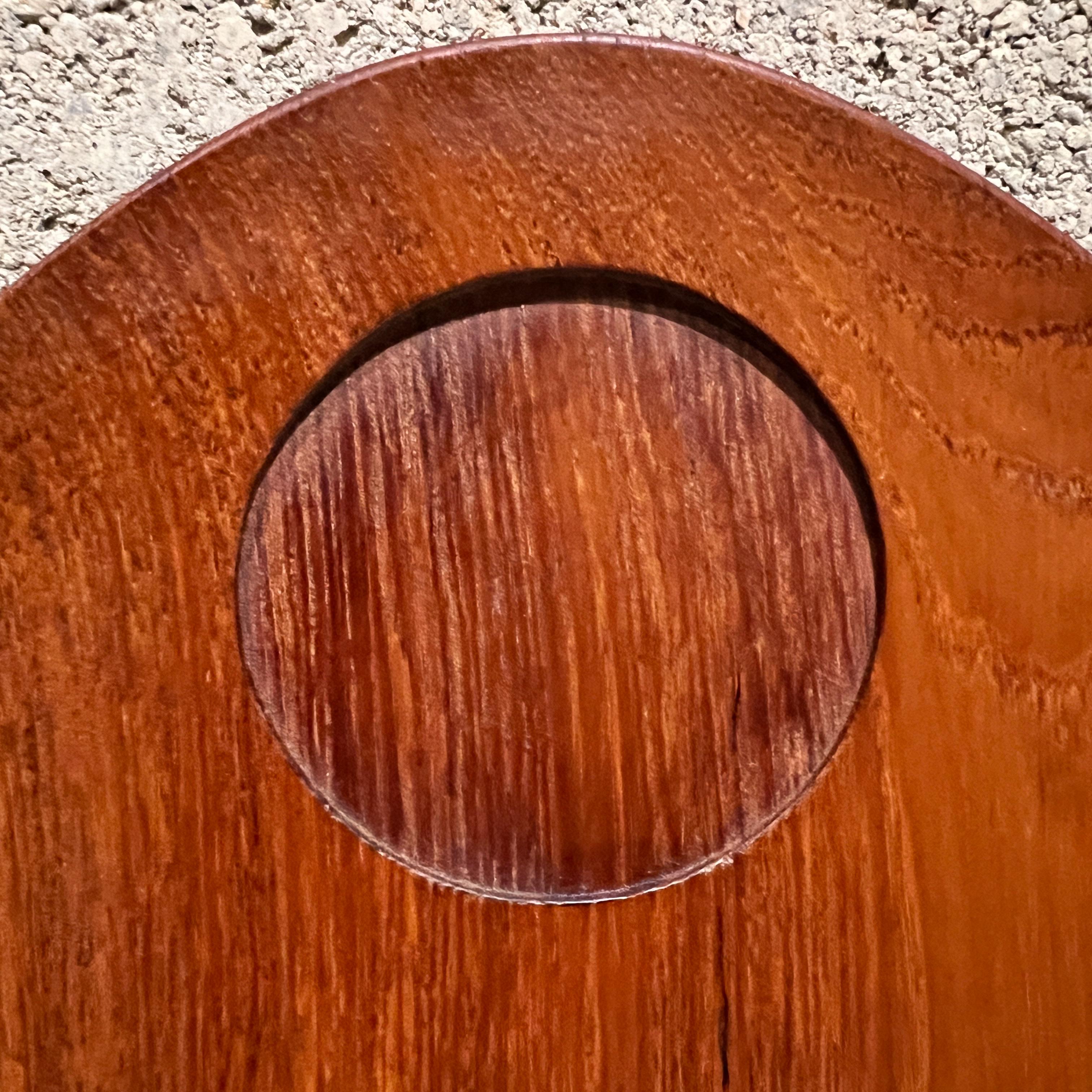1960s Teakwood Snack Plates Lunning Inc Denmark- Set of 5 For Sale 1