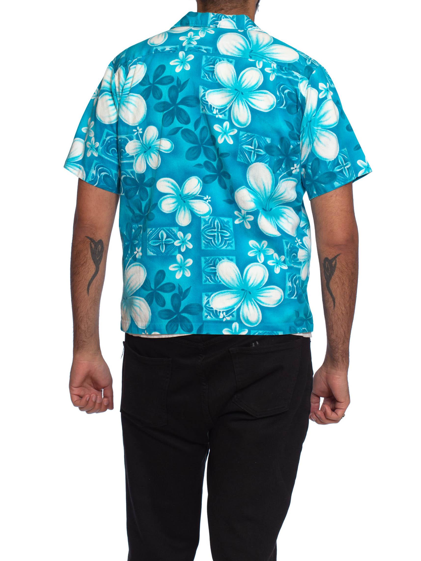 teal hawaiian shirt