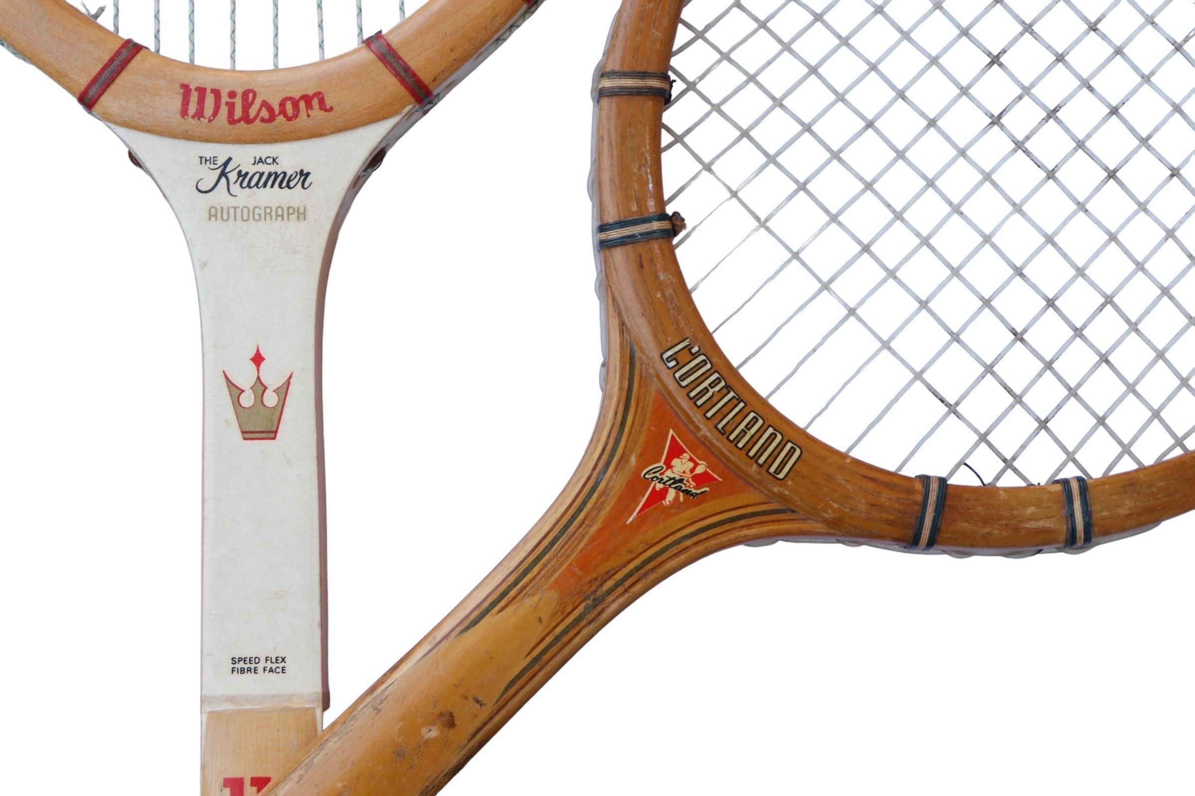 Mid-20th Century 1960’s Tennis Rackets - Set of 2 For Sale