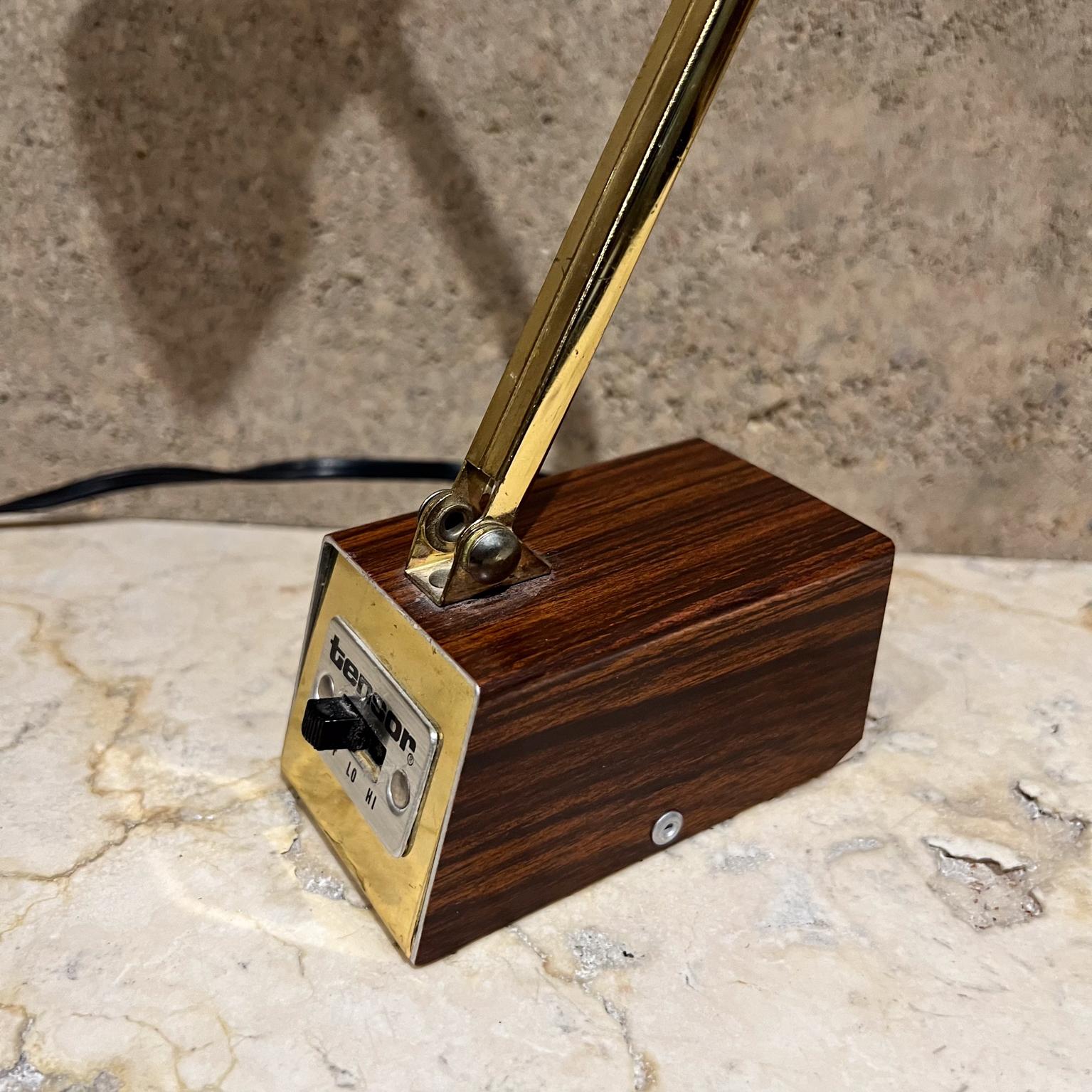 Tensor-Holz-Schreibtischlampe, drehbar, hohe Intensität, 1960er Jahre (20. Jahrhundert) im Angebot