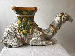 1960s Terracotta Camel Side Table/Garden Seat