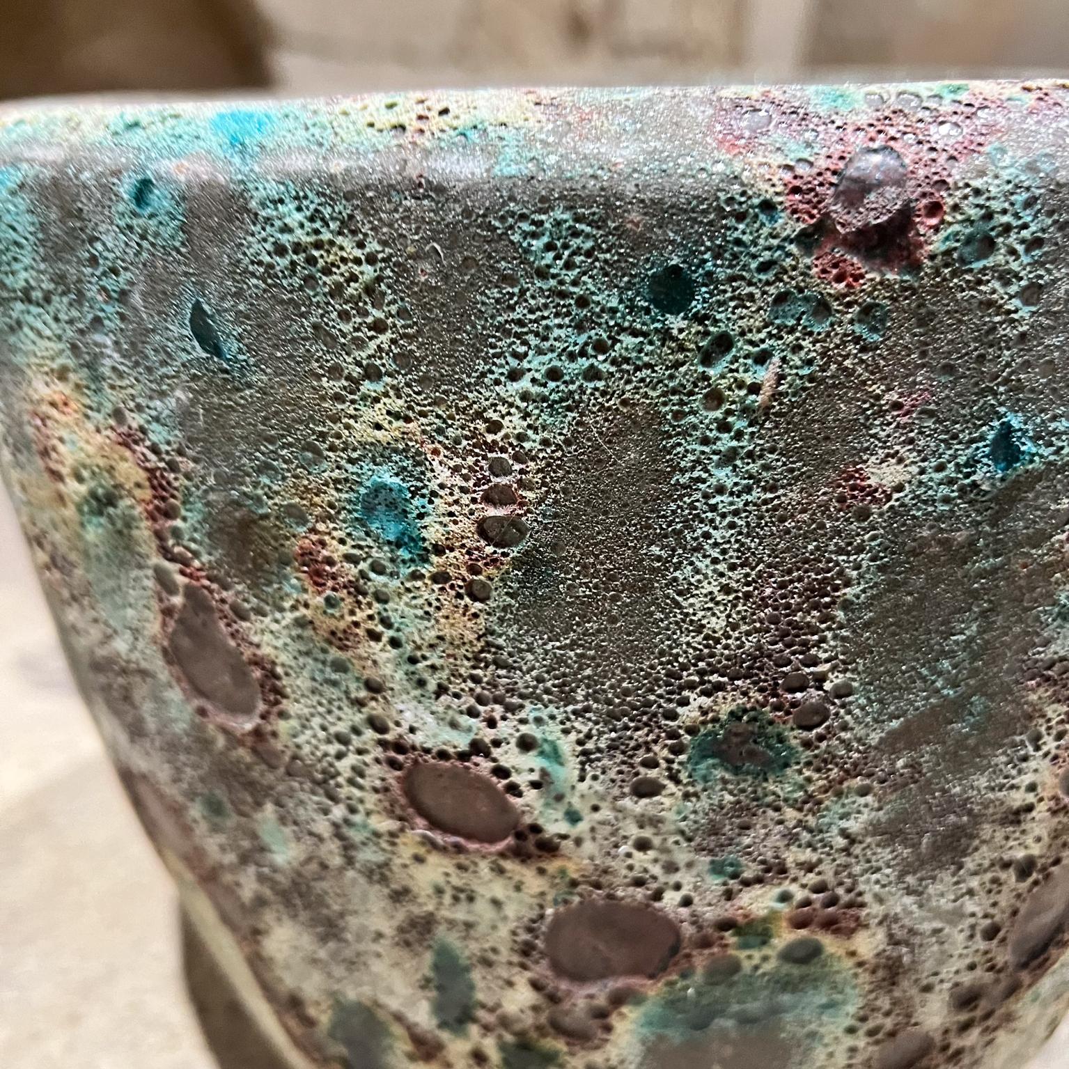 Vaso in terracotta del 1960, smaltato in Greene & Greene Greene In condizioni buone in vendita a Chula Vista, CA