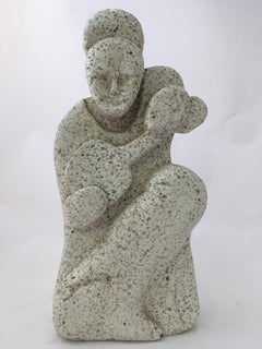 1960s Terrazzo Guitar Player Sculpture