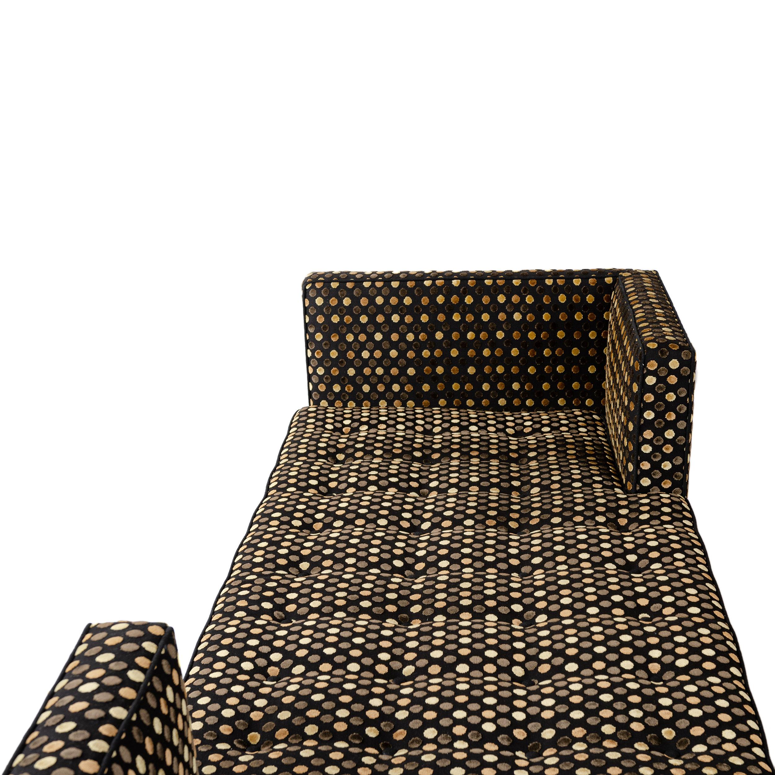1960s Tete a Tete Conversation Sofa by Edward Wormley for Dunbar In Excellent Condition In Sagaponack, NY
