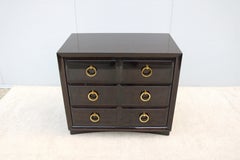 1960s T.H. Robsjohn Gibbings for Widdicomb Three Drawers Mahogany Dresser Chest