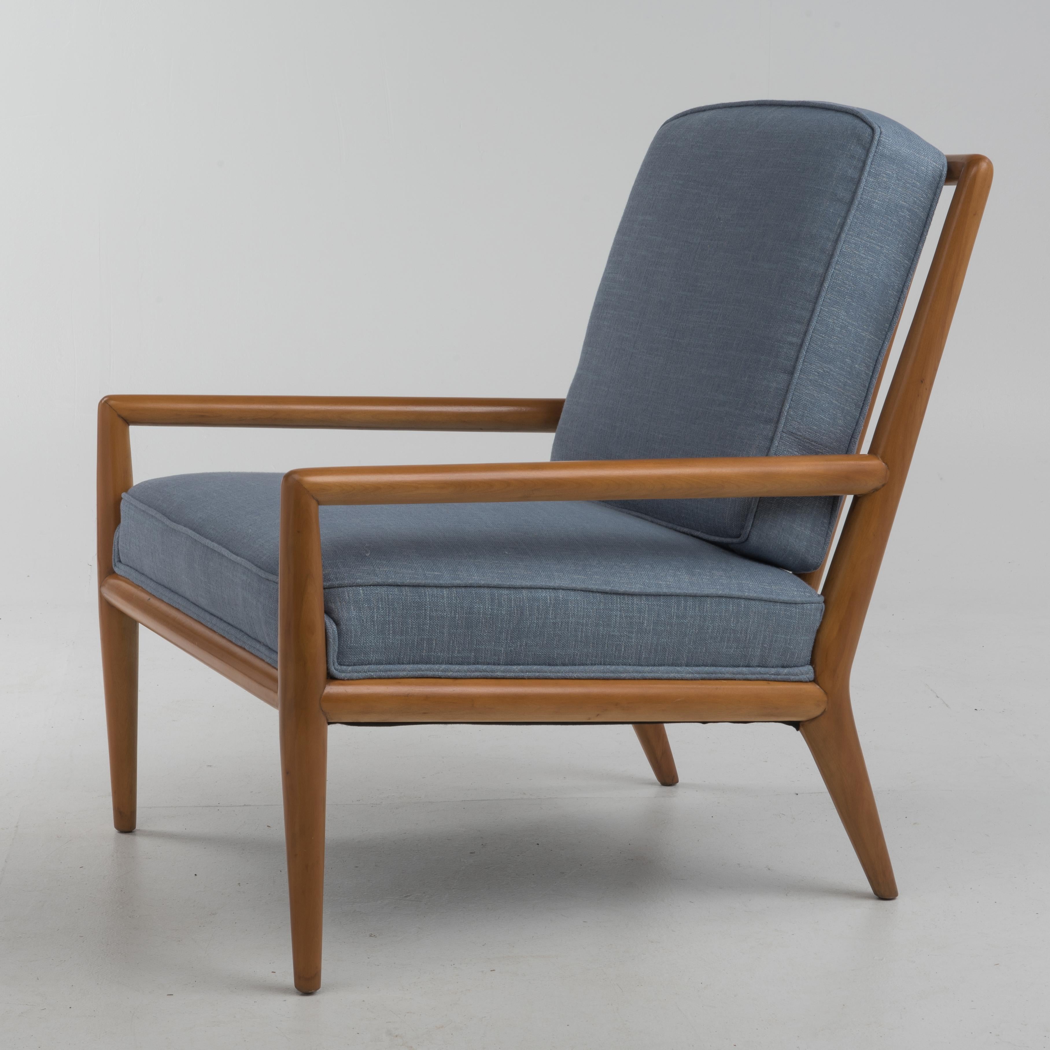 Mid-Century Modern 1960s T.H. Robsjohn-Gibbings Widdicomb Lounge Chair