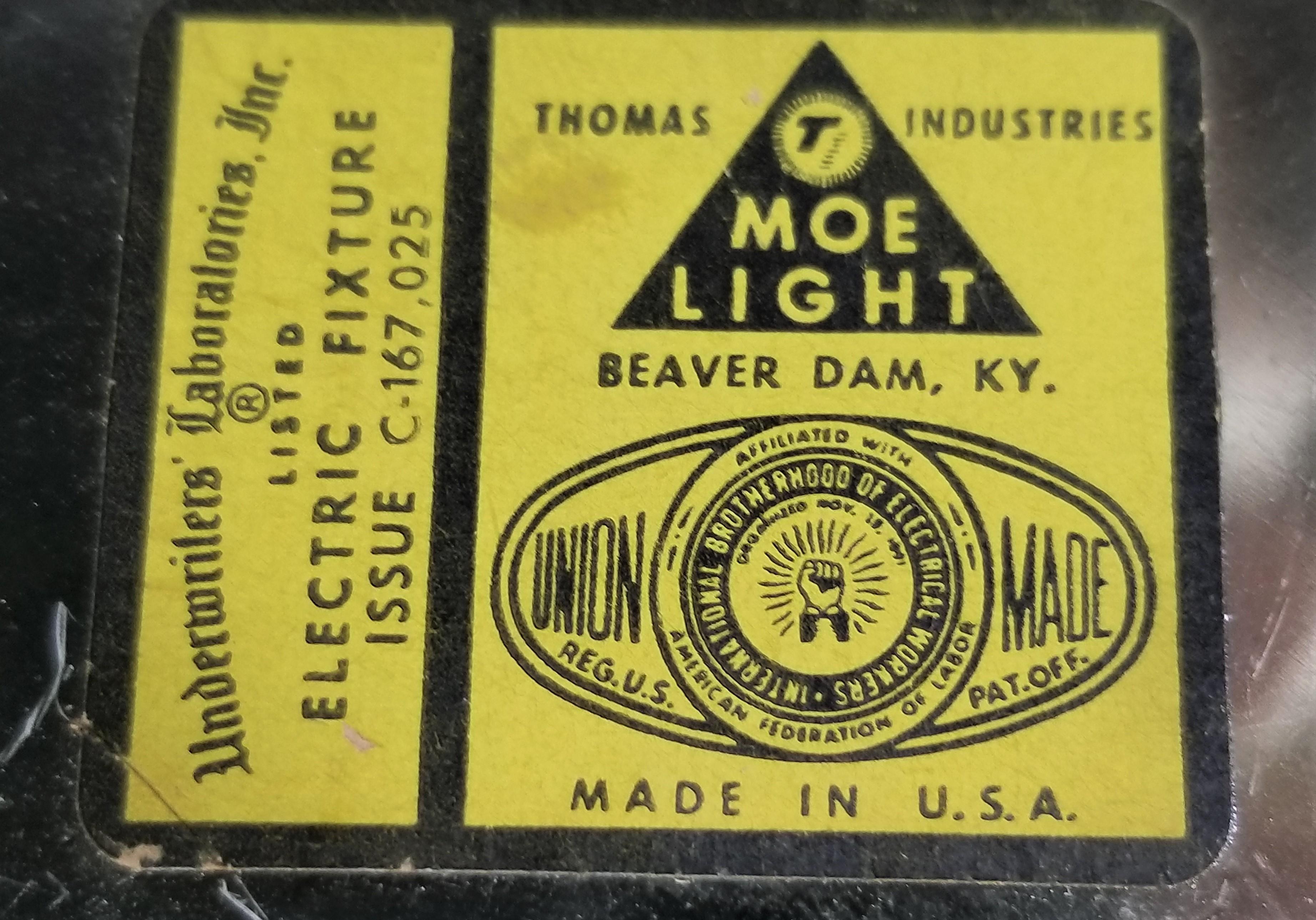 1960s Thomas Industries Moe Light 