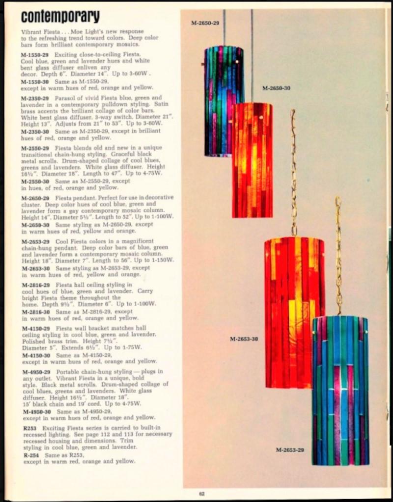 Mid-Century Modern 1960s Thomas Industries Moe Light 