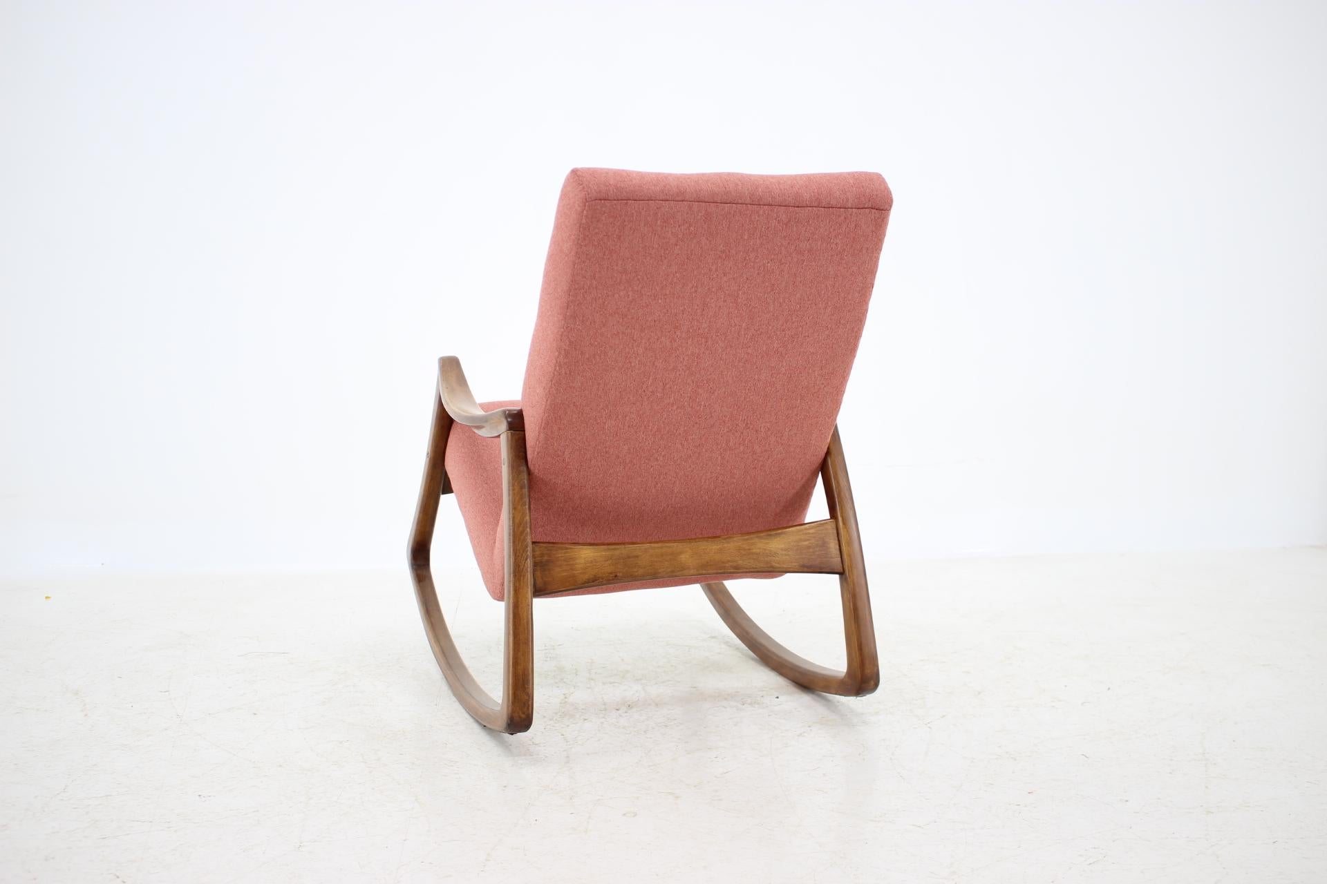 Mid-Century Modern 1960s Thon Rocking Chair, Czechoslovakia