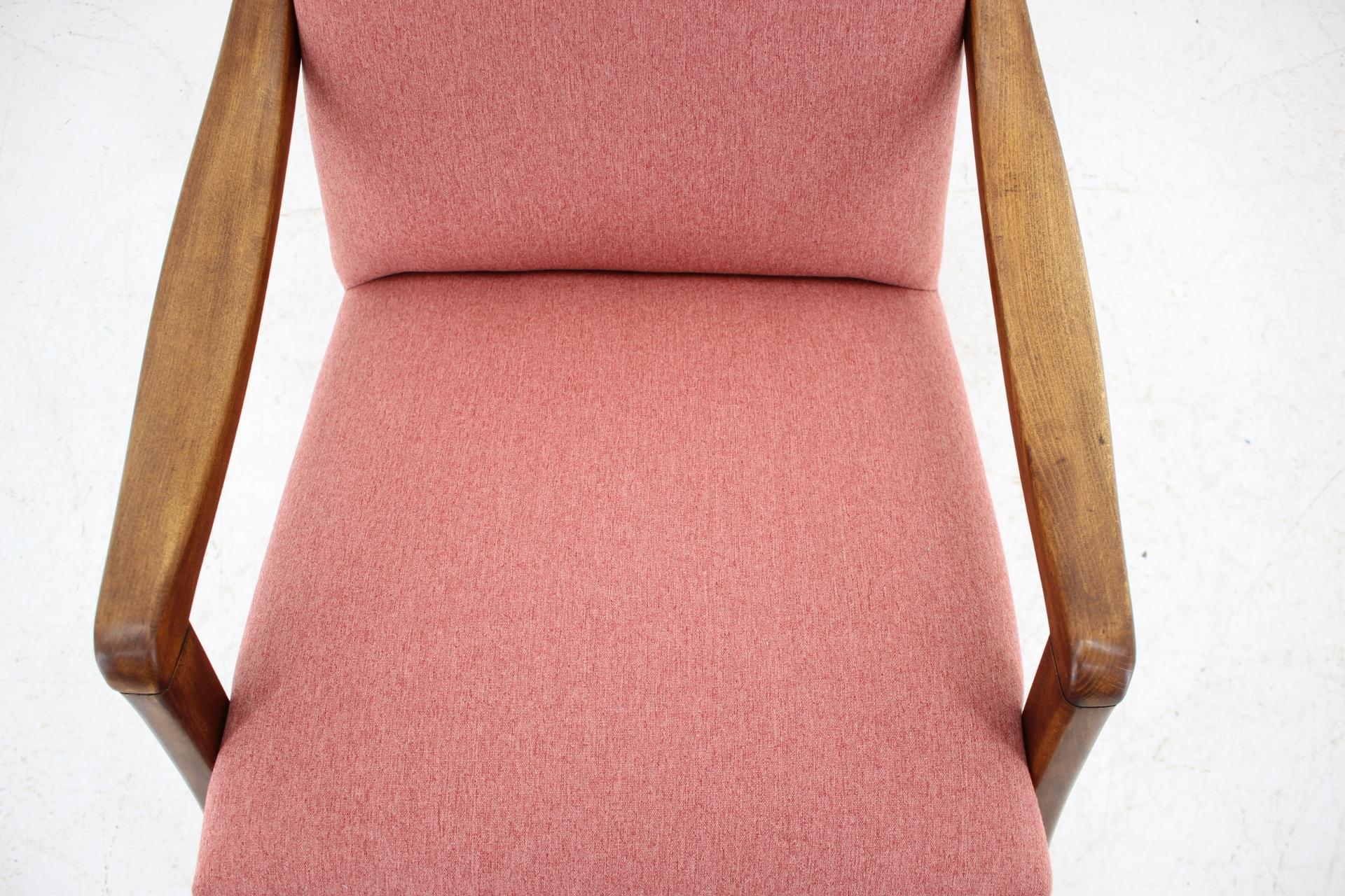 Fabric 1960s Thon Rocking Chair, Czechoslovakia