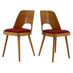 1960s Thon/Thonet Oak Dining Chairs, Set of 2