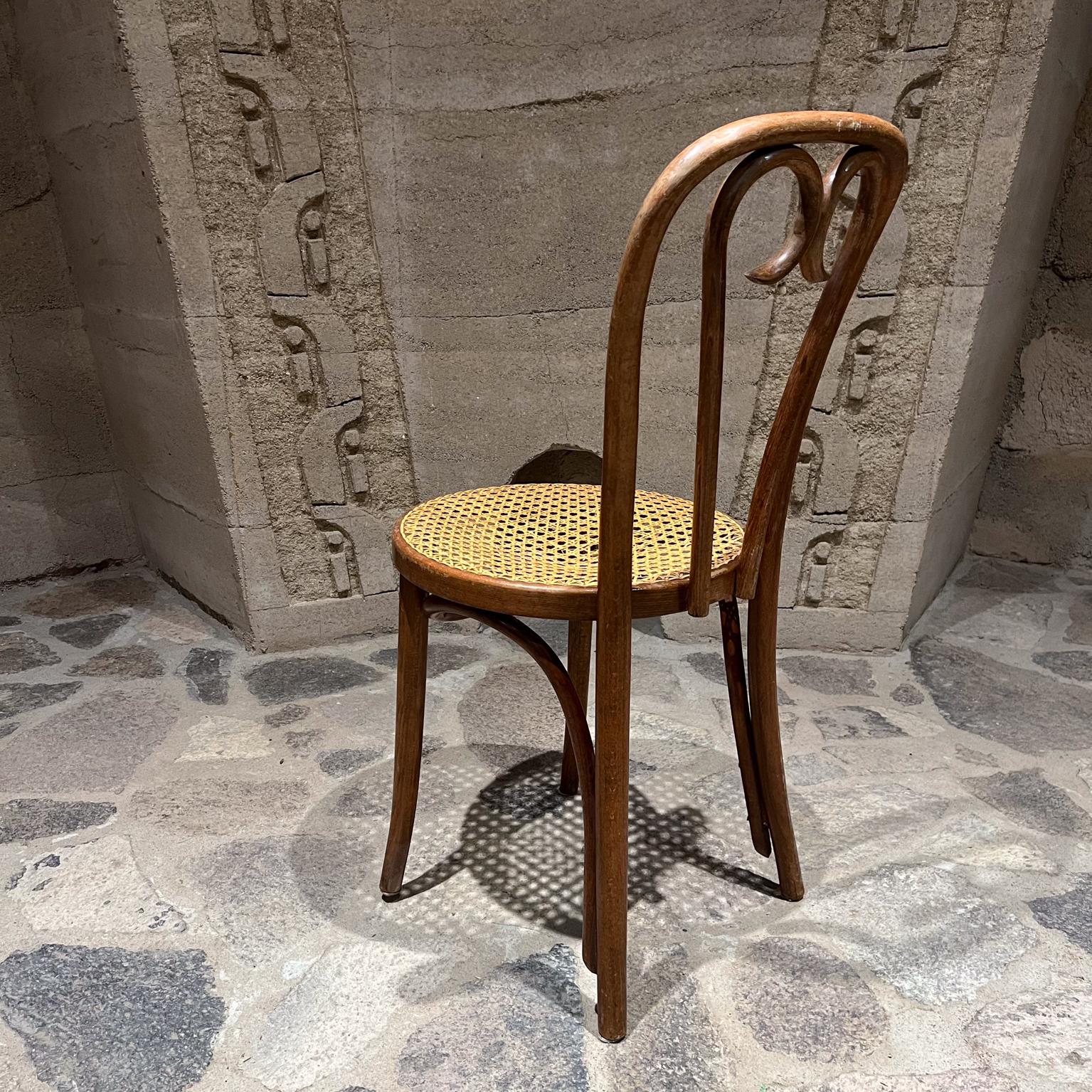 1960s Thonet A16 Sweetheart Chair Bentwood Cane For Sale 5