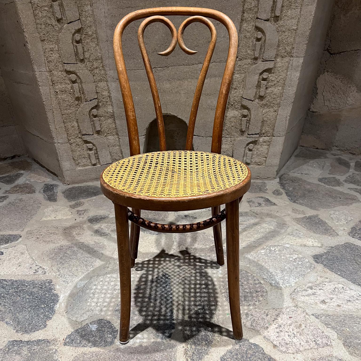 Mid-Century Modern 1960s Thonet A16 Sweetheart Chair Bentwood Cane For Sale