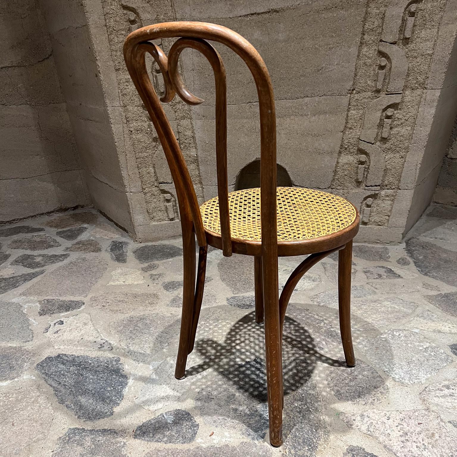 1960s Thonet A16 Sweetheart Chair Bentwood Cane For Sale 1