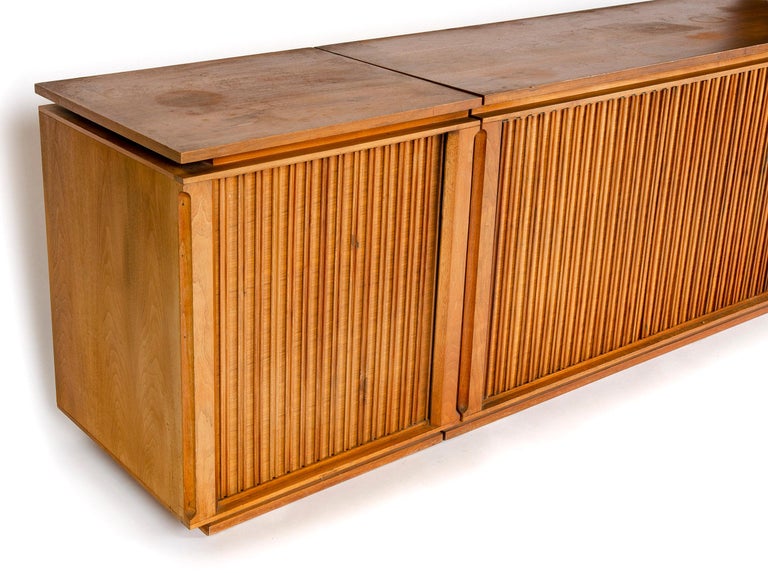 1960s ThreePiece Walnut Stereo by Barzilay For Sale at 1stDibs
