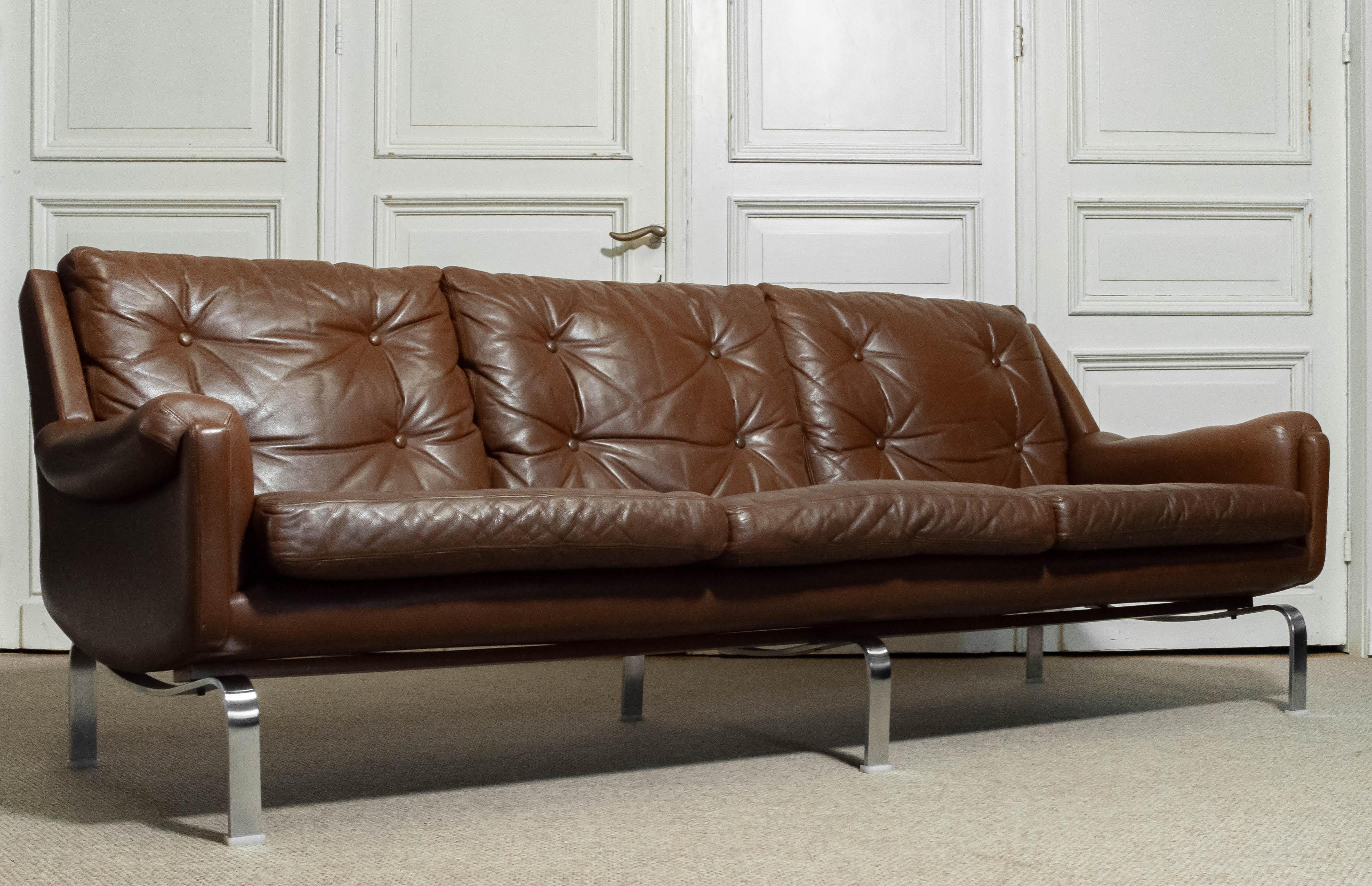 1960s three-seater sofa by OPE Möbler, Sweden For Sale 4