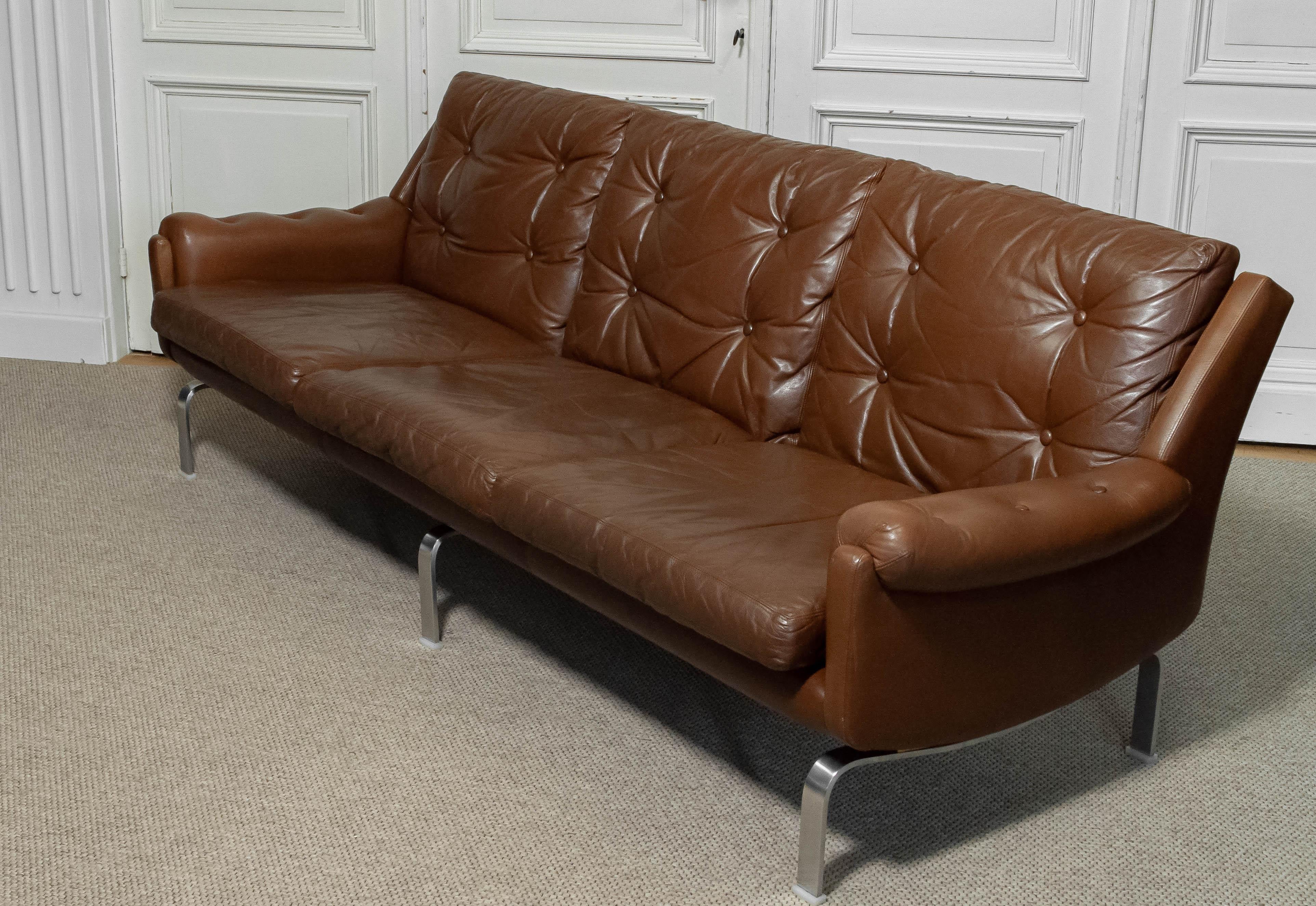 1960s three-seater sofa by OPE Möbler, Sweden In Good Condition For Sale In Silvolde, Gelderland