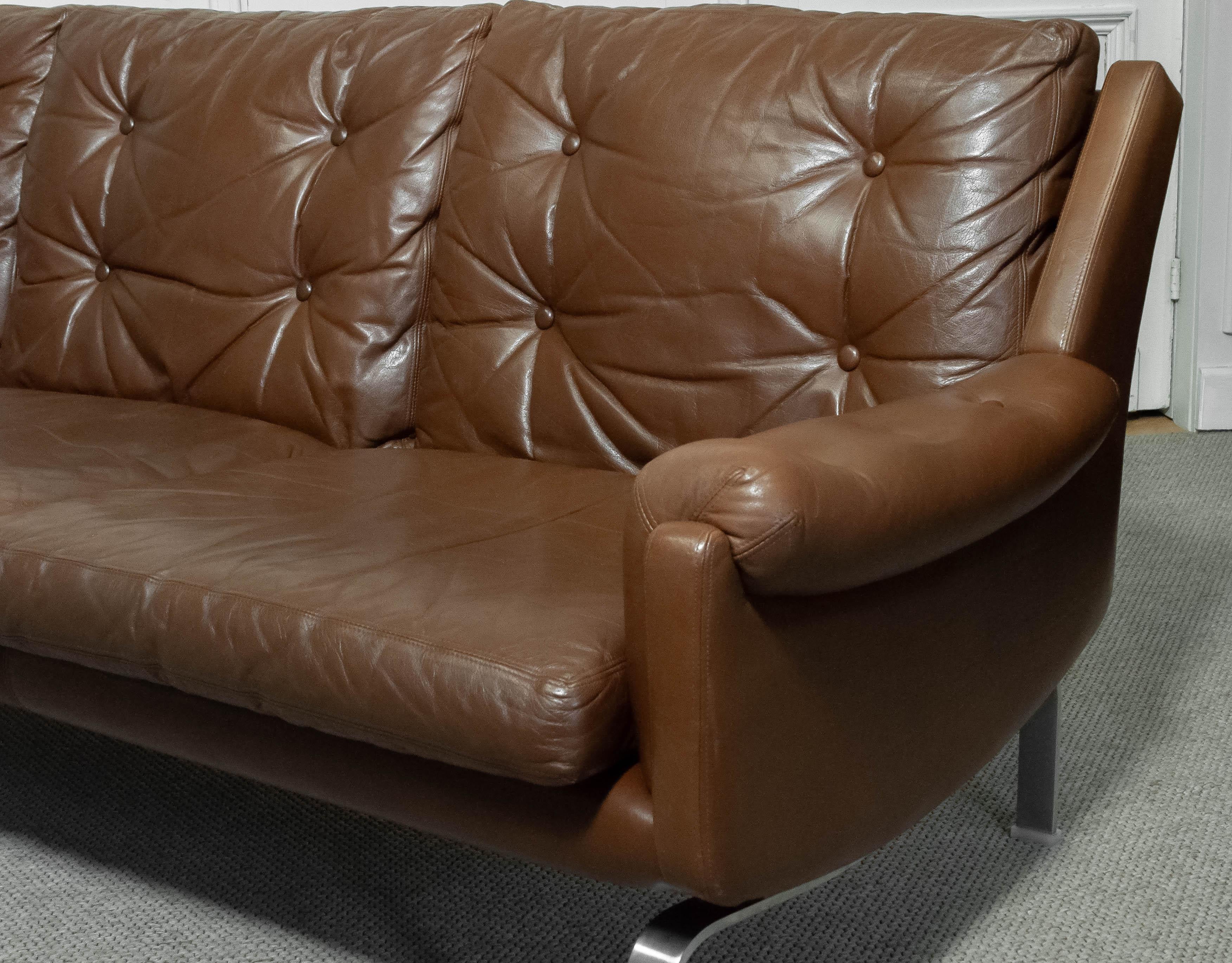 1960s three-seater sofa by OPE Möbler, Sweden For Sale 1