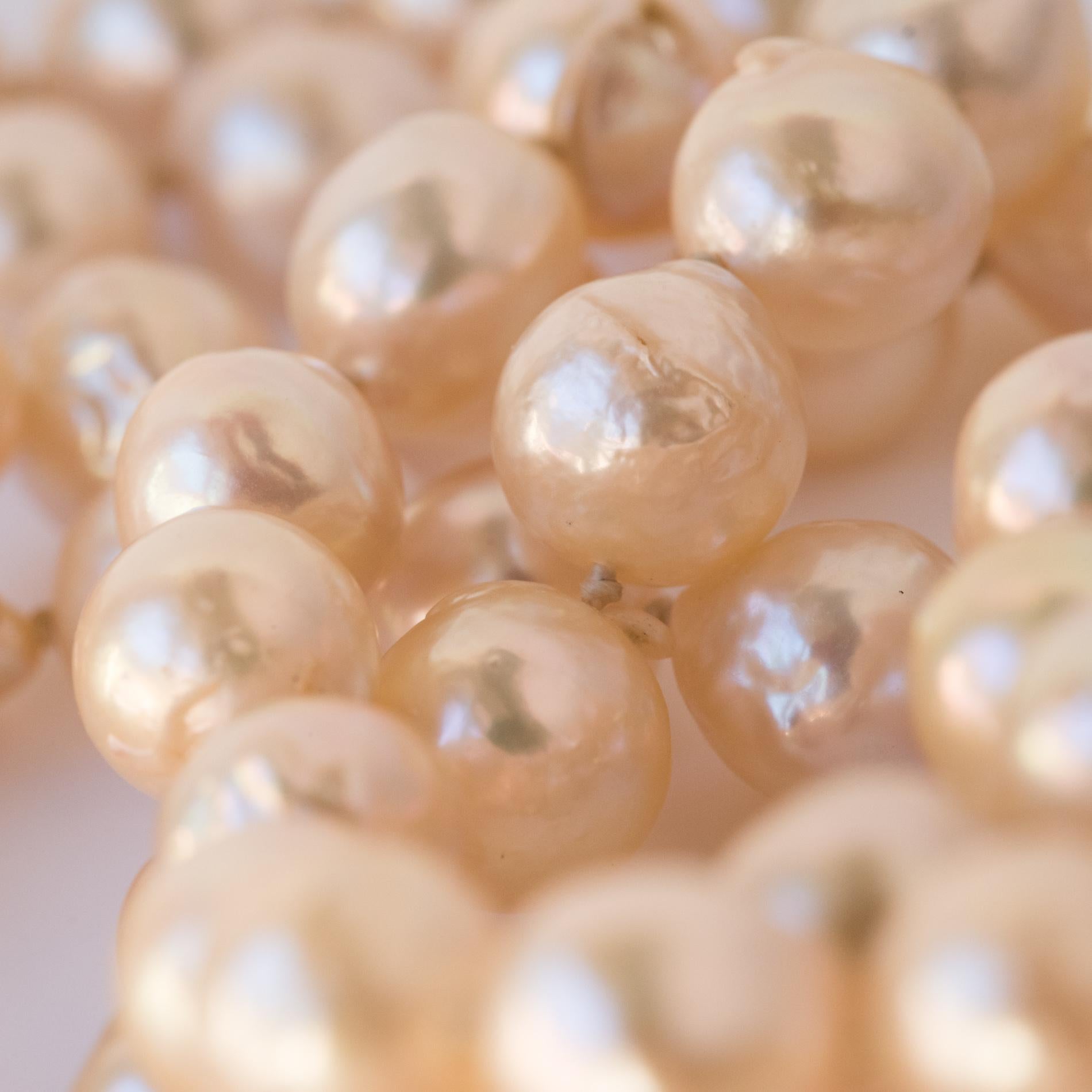 three strand cultured pearl necklace