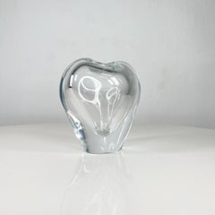 1960s Tiffany & Co Modern Heart Vase Murano Venetian Art Glass by Salviati Italy