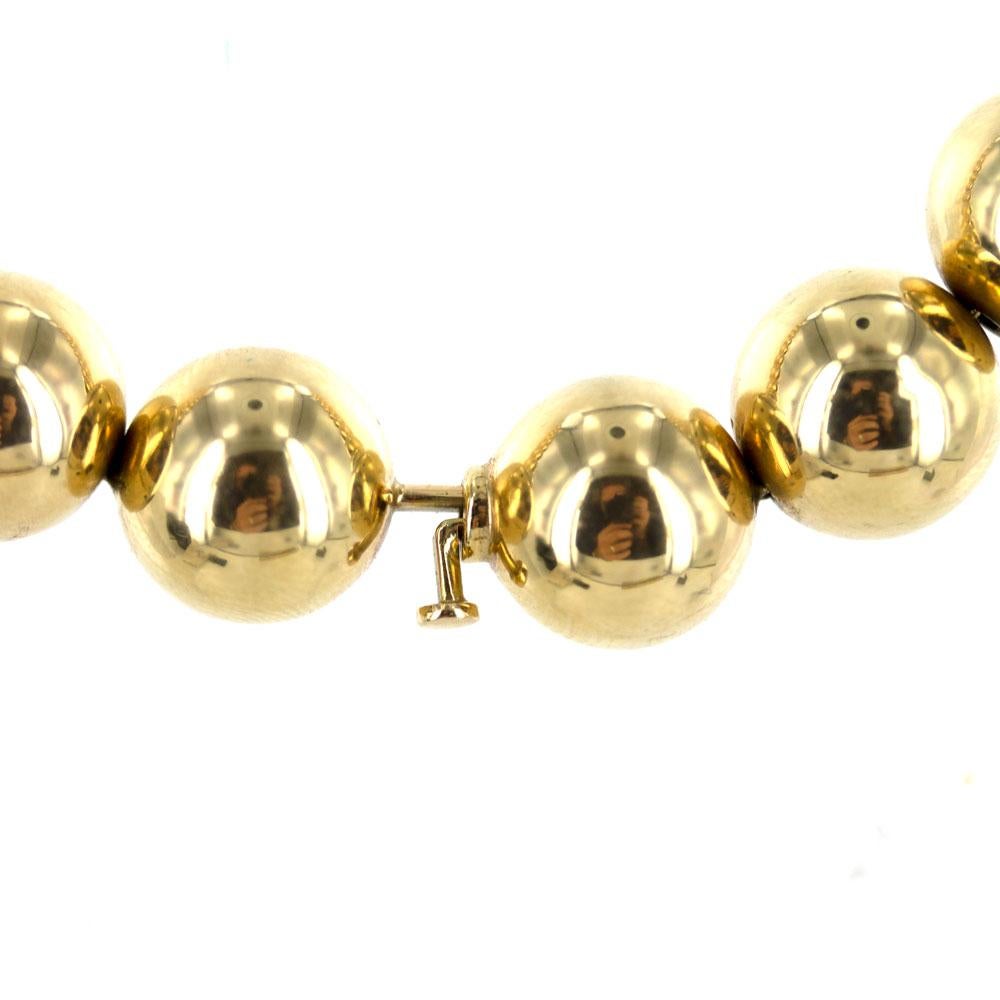 tiffany ball necklace gold